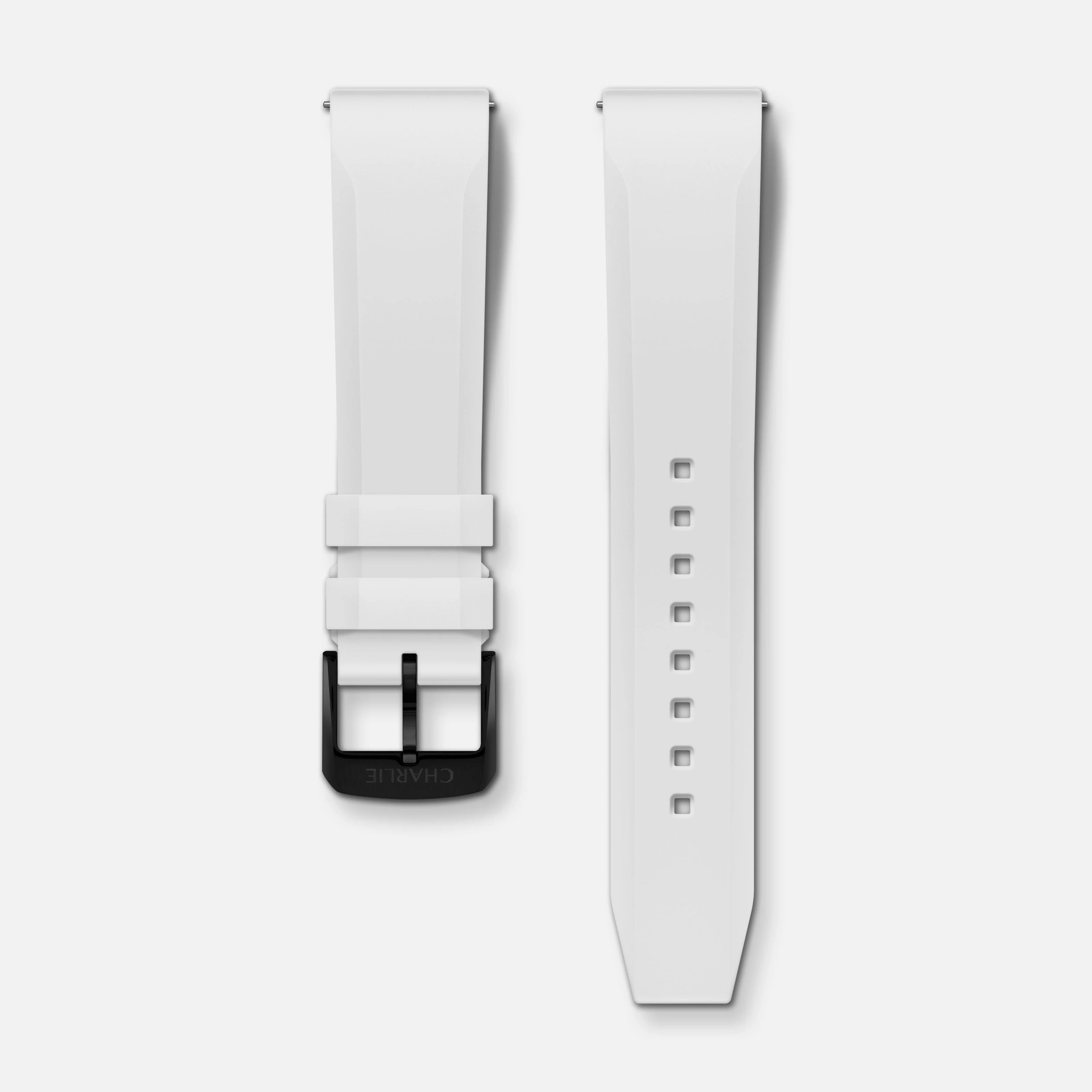 Bracelet caoutchouc blanc HNBR 20mm - Image 3