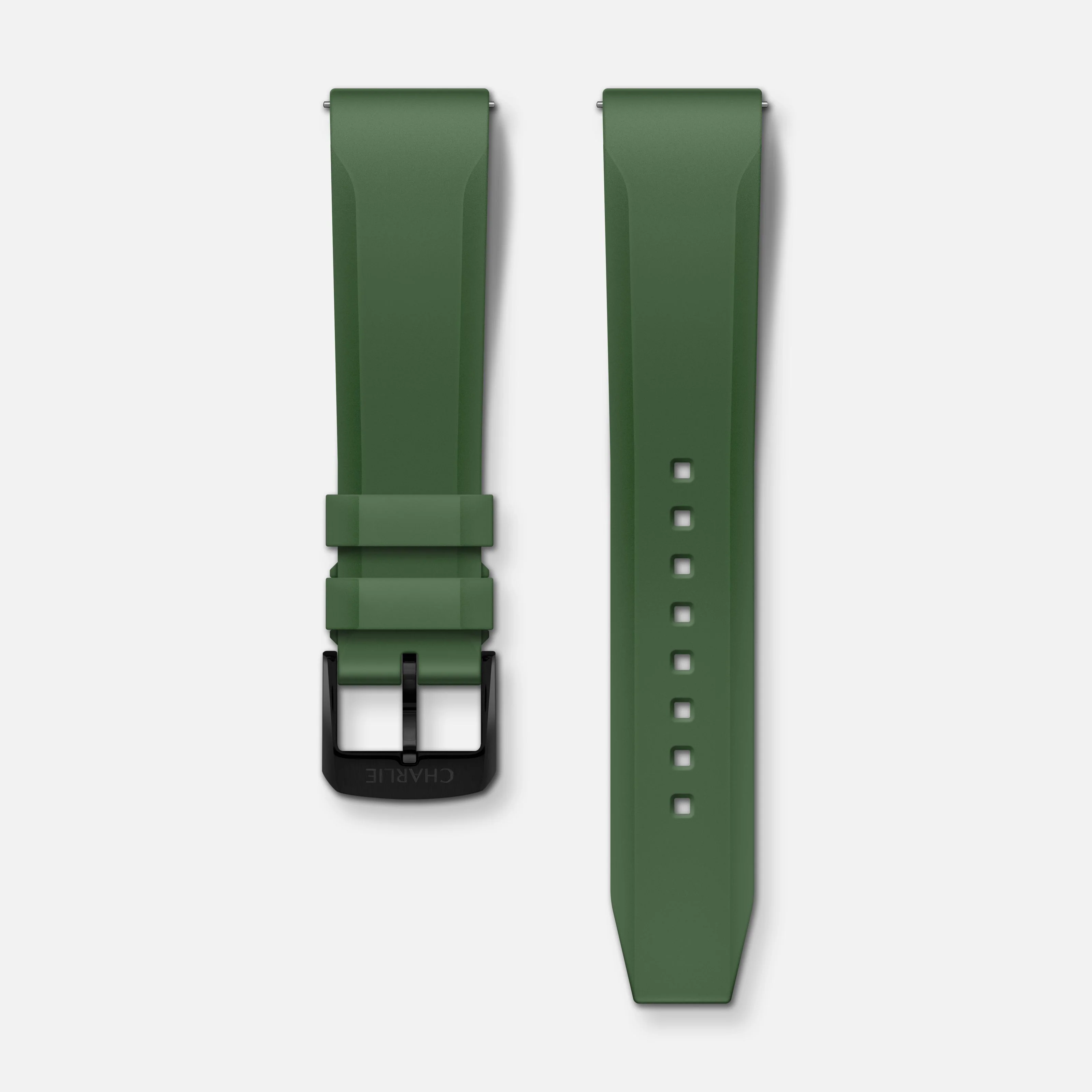 Bracelet caoutchouc vert sauge NBR 20mm - Image 4